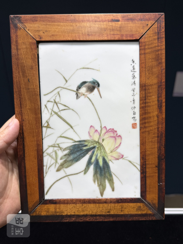 1933年作 徐仲南粉彩四季花鸟图册页一套（四幅） - 图11